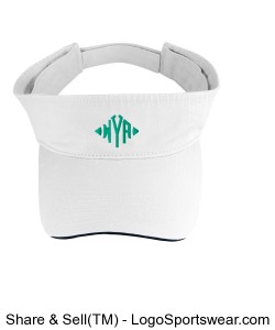 Visor with WYA monogram Design Zoom