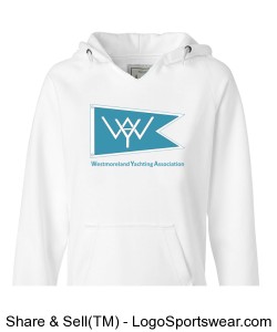 Ladies Imprinted Logo Sweatshirt, White Color Design Zoom