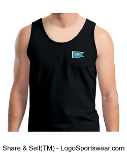 Gildan Adult Ultra Cotton Tank Top Imprinted Logo Design Zoom